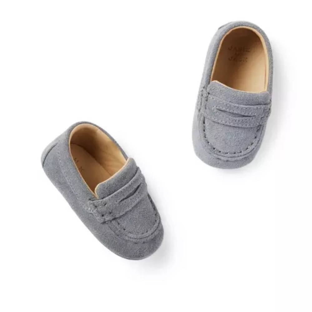 Janie and Jack Baby Suede Loafers NEW 6-12 mos